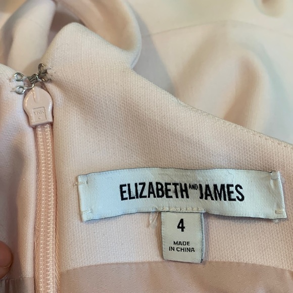 Elizabeth And James | Light Pink Sonya Mini Skater Style Fit & Flare Dress 4 - Picture 11 of 16